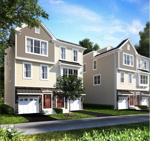 professional rendering of the cinnaminson town homes exterior