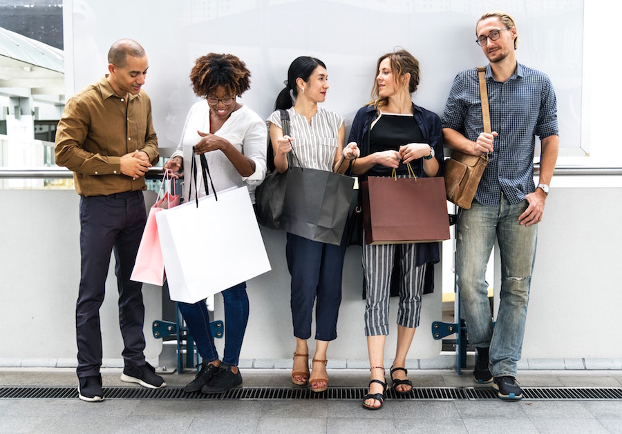 People shopping