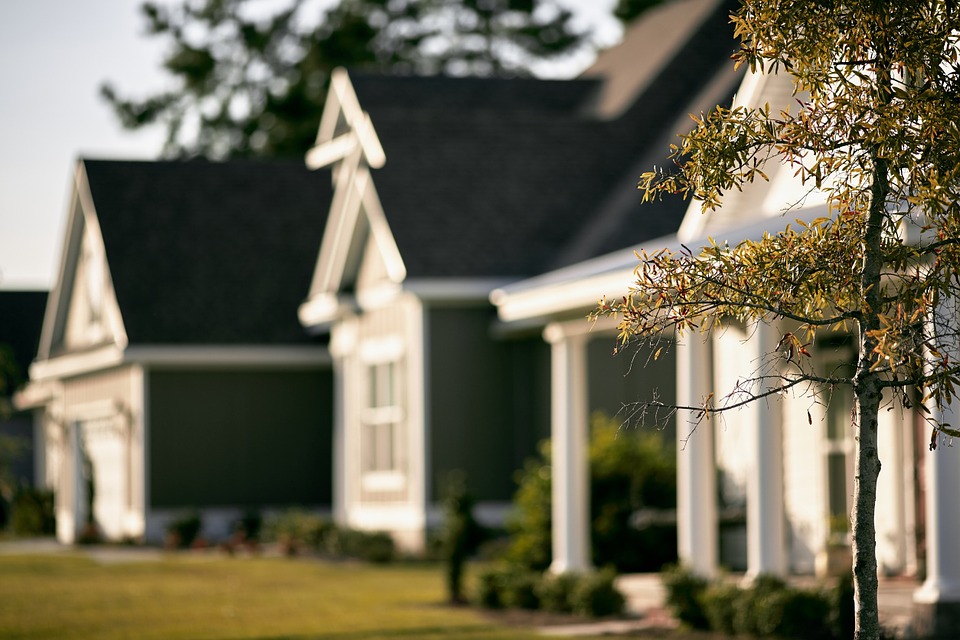 A row of homes.