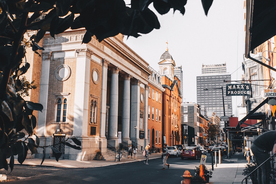 Historic street in Philly