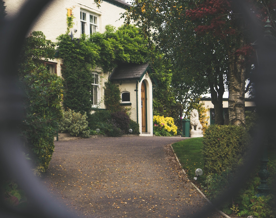 Outside of estate in one of the top Philly communities.